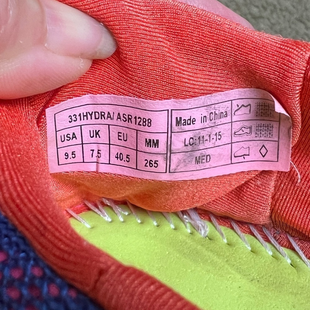 Vionic Hydra Slip On Sneaker Purple Orange mesh Size 9.5 - Picture 7 of 7